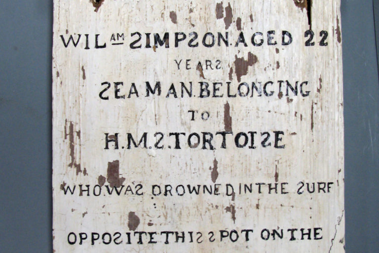 2008.96.1 (1) William Simpson's Grave Marker