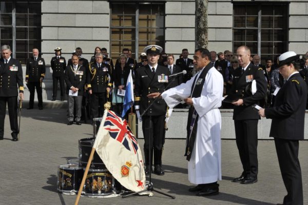 20111001_PH_L1020290_0088 Navy; Defence Communications Group, 70th Birthday Celebrations in Wellington, Changing of the Queens Colour Parade. 2011