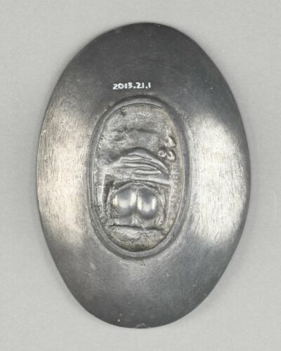 2013.21.1, Metal Ashtray 2013.21.1, Metal Ashtray. Reverse view.