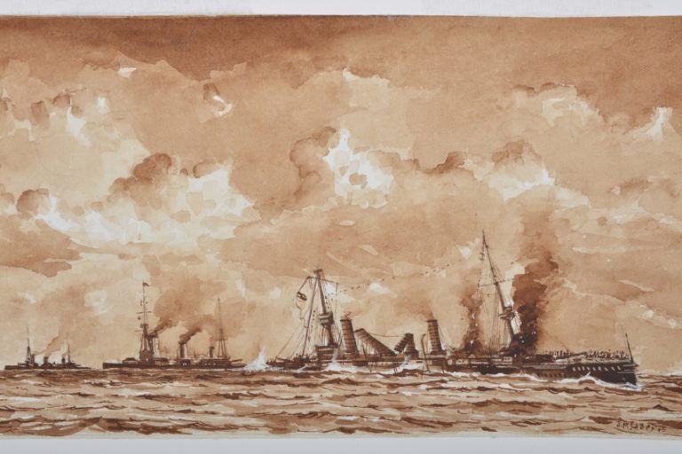 Watercolour by Corporal Ernest Casey