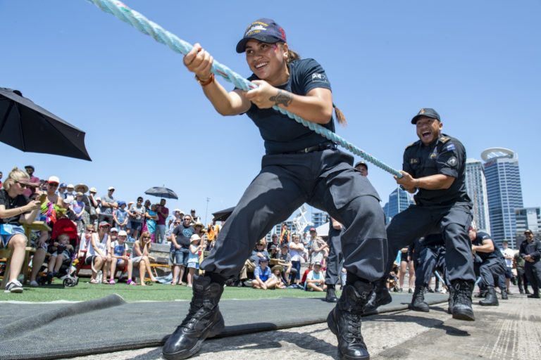 Navy tug of war 2020 Auckland Anniversary Weekend