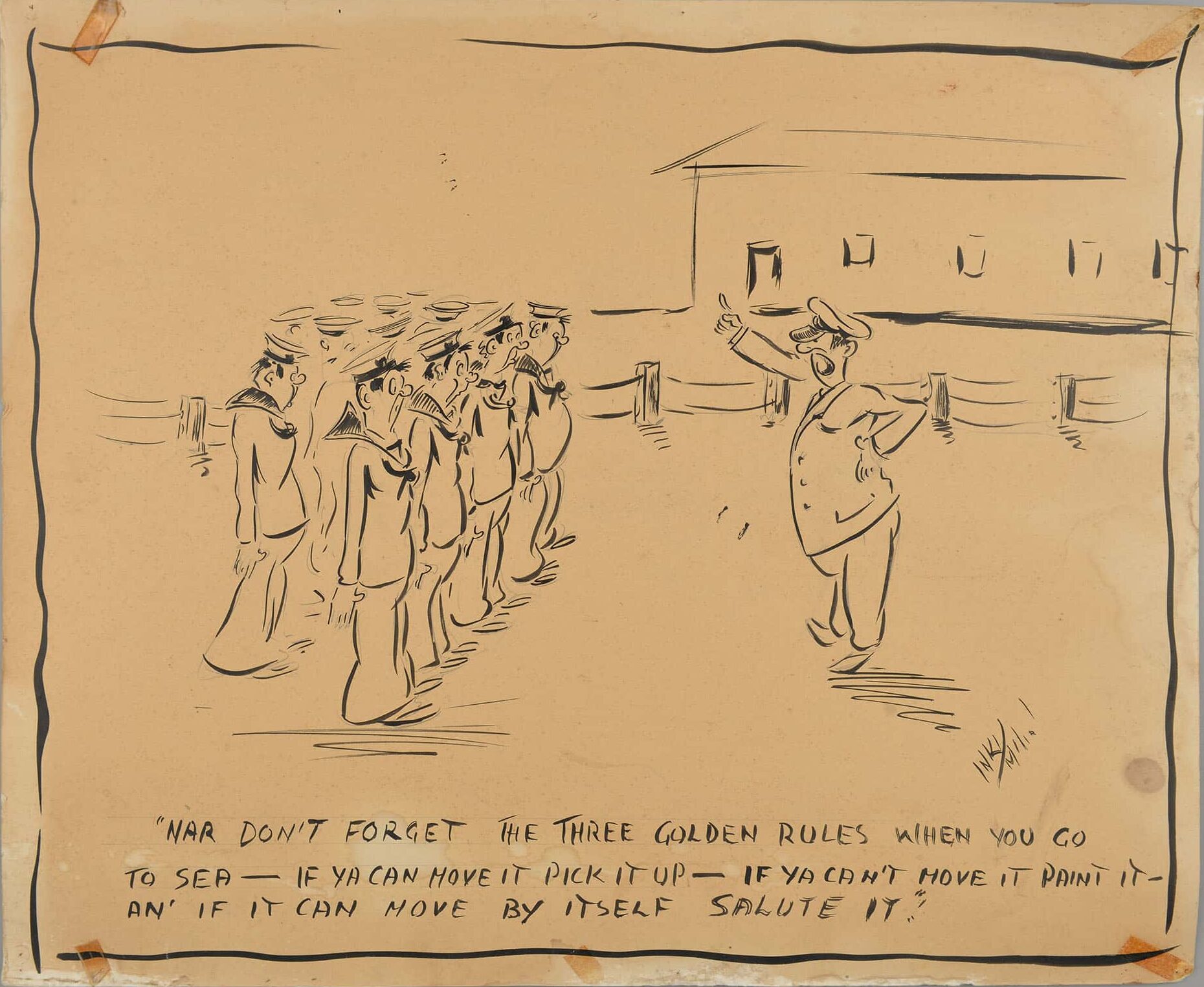 Jim 'Inky' McNicol Cartoon. 2022.87.10