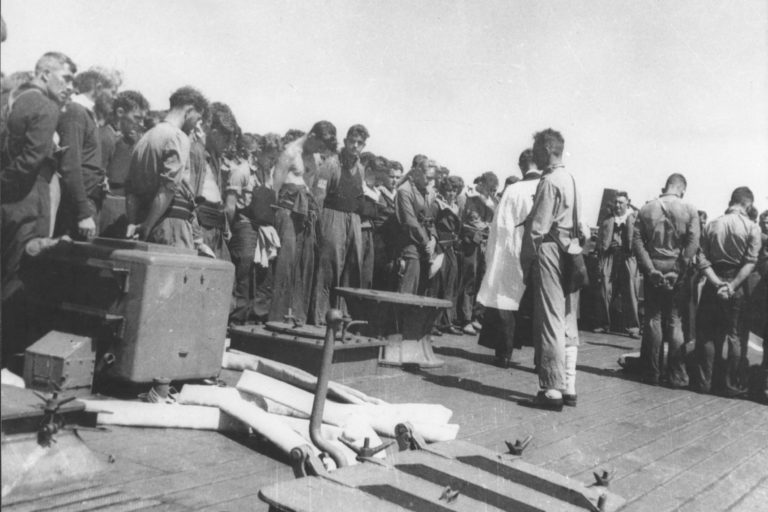 Burial at sea after the Battle of Kolombangara AAG 0025 Burial at sea after the Battle of Kolombangara AAG 0025