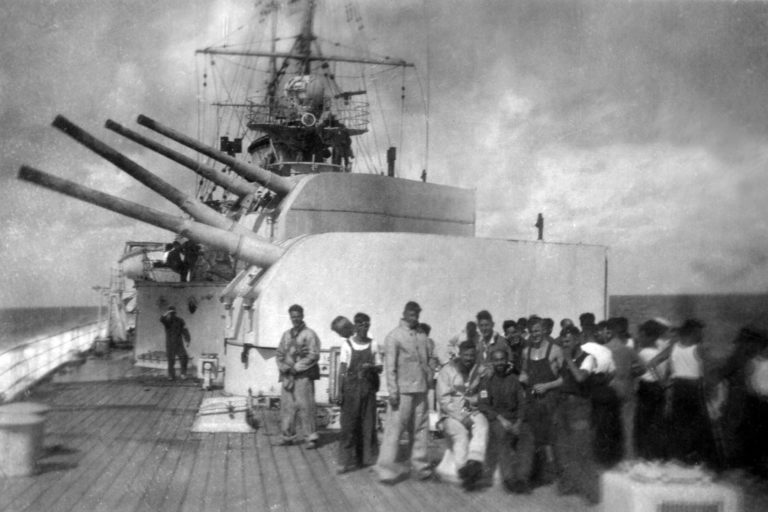 AUG 0196 Achilles at the River Plate HMS Achilles at the River Plate