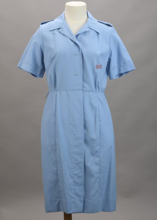 CAQ 0011_001 WRNZNS blue work dress. CAQ 0011_001