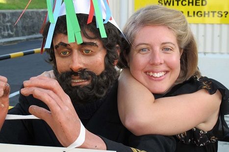 Caroline Caroline with Vernon at Torpedo bay Navy Museum