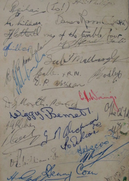 EXH 0003 ii Back of Christmas Menu HMNZS Hawea 1956