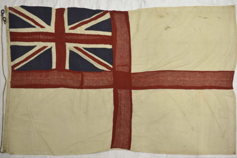 FT 0210 White Ensign made by Kiwis in a Japanese POW Camp.