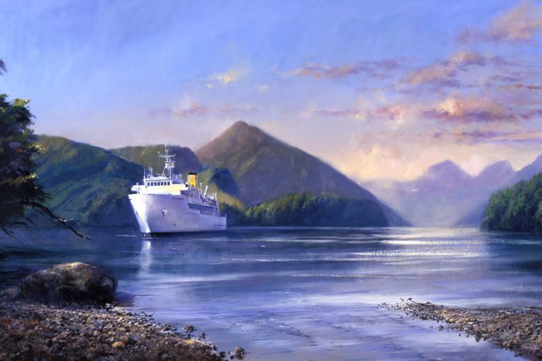 HMNZS Resolution in Dusky Sound