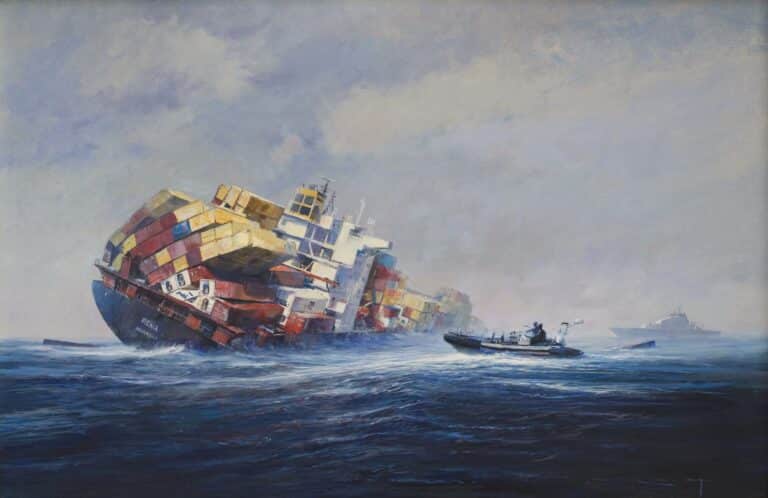 MV Rena on Astrolabe Reef