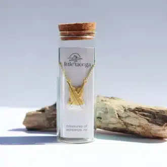 Crossed Feather Necklace