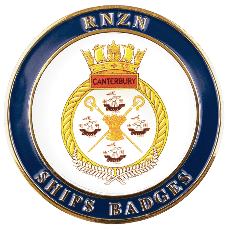 HMNZS Canterbury Challenge Coin - Front