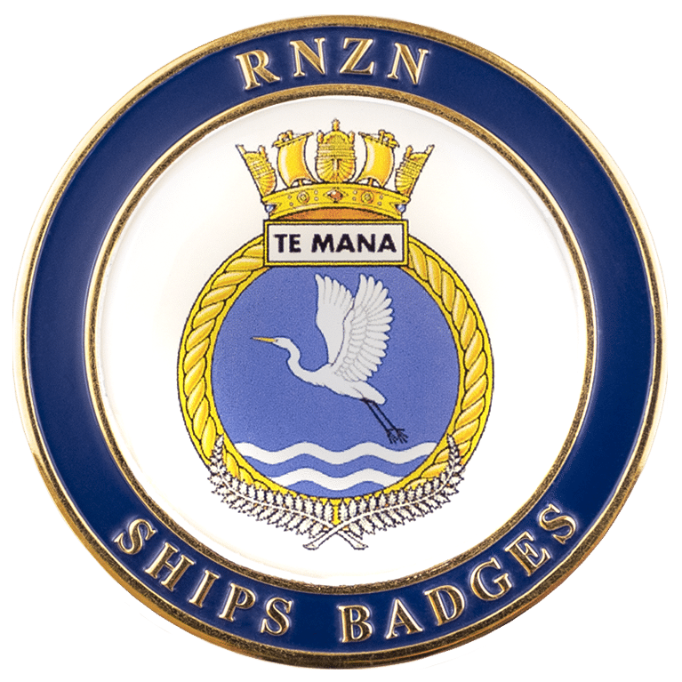 HMNZS Te Mana Challenge Coin - Front