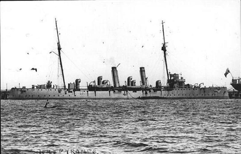 HMS Pyramus HMS Pyramus in 1914
