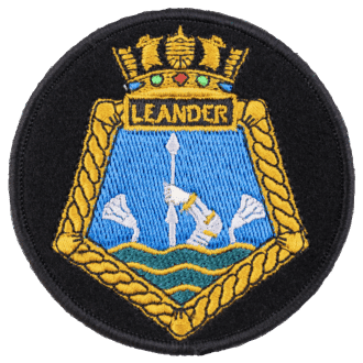 Iron on Ship Badge HMNZS Leander