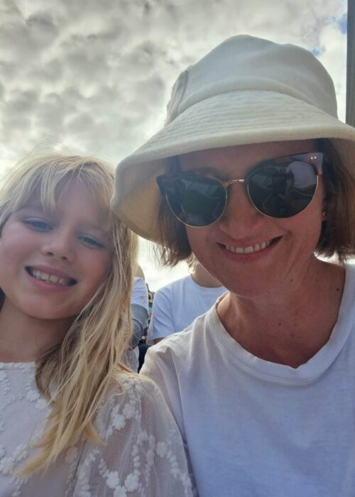 Liv Olivia and her daughter Theodora.