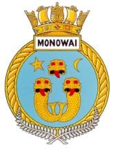 MONOWAI HMNZS Monowai ship badge