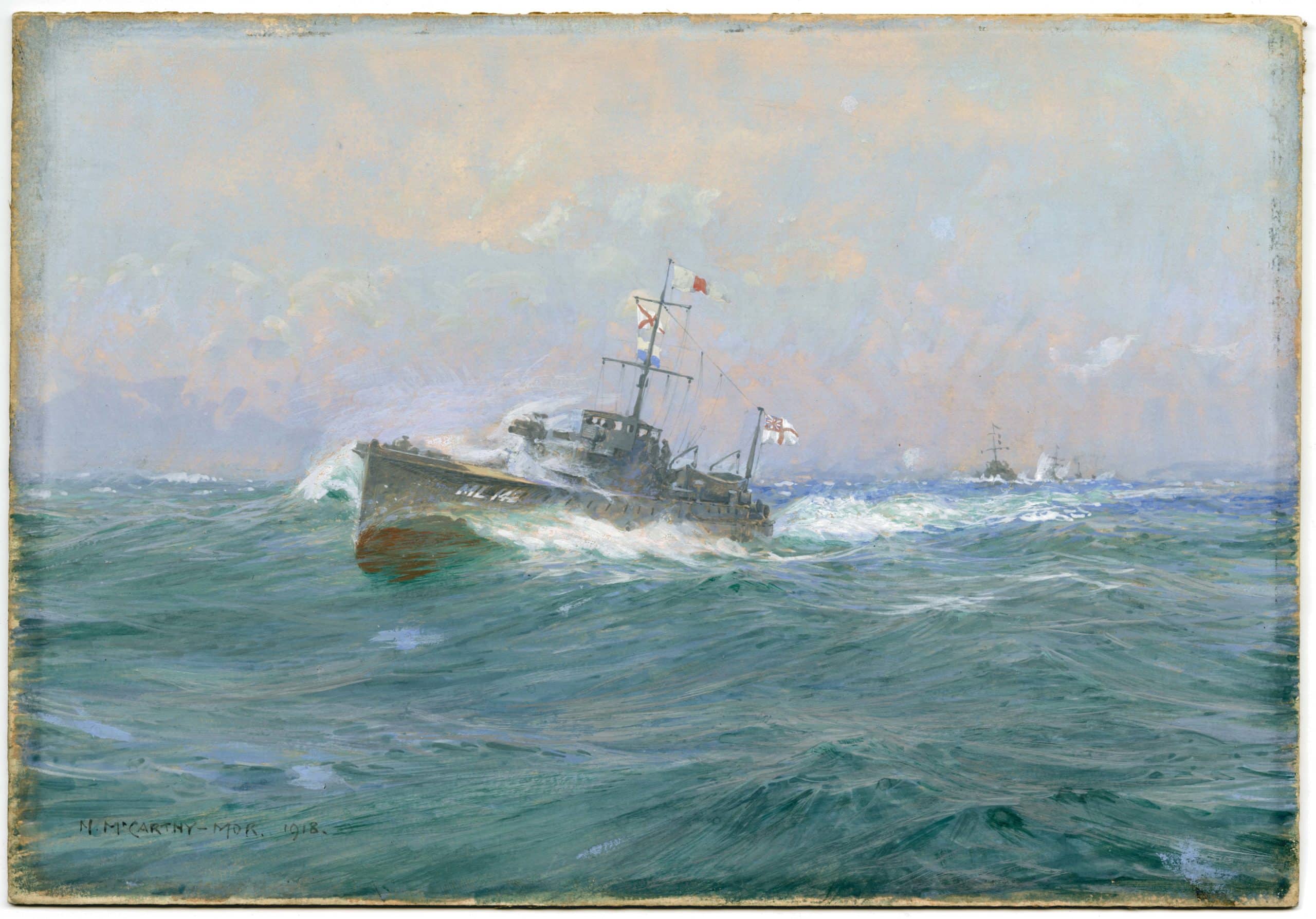 PAB-0001-Water-colour-ML142-at-sea-3 Water colour ML142 at sea
