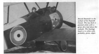beamish2 Harold Beamish in the cockpit of his Sopwith Camel.