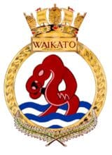 waikato HMNZS Waikato ship badge